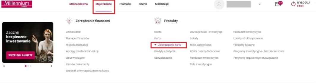 Zgubiona karta Millennium? Zablokuj ją w 3 minuty!